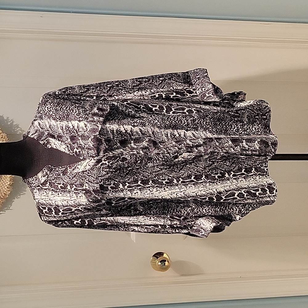Carol Bay Snake Skin Design Blouse, 3X